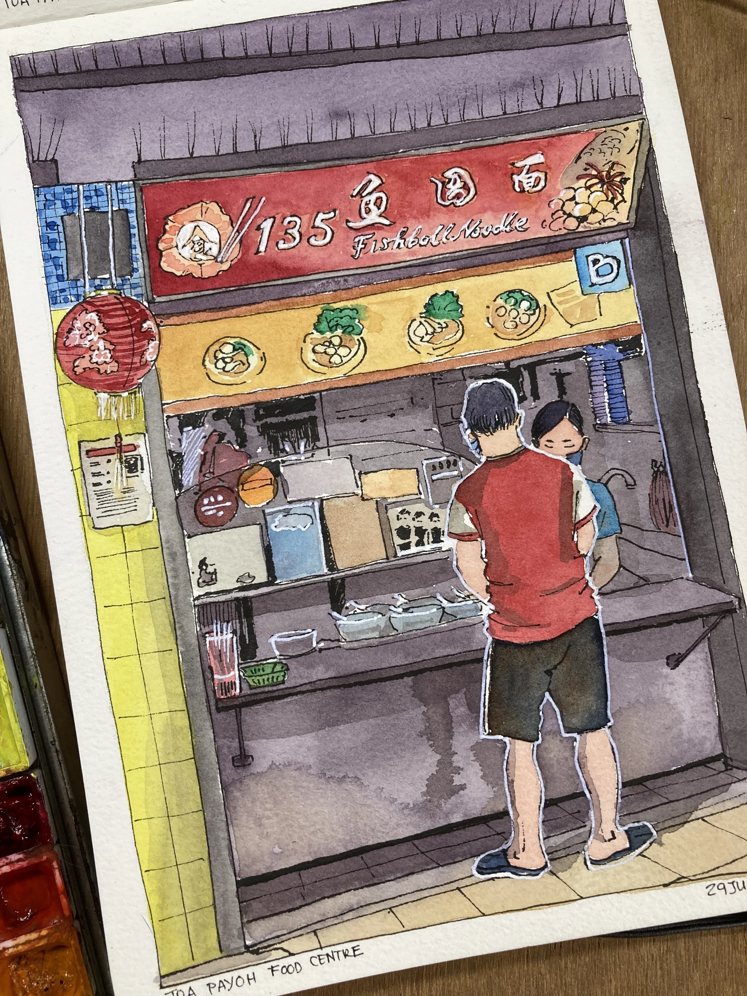 Fish Ball Noodles on location 