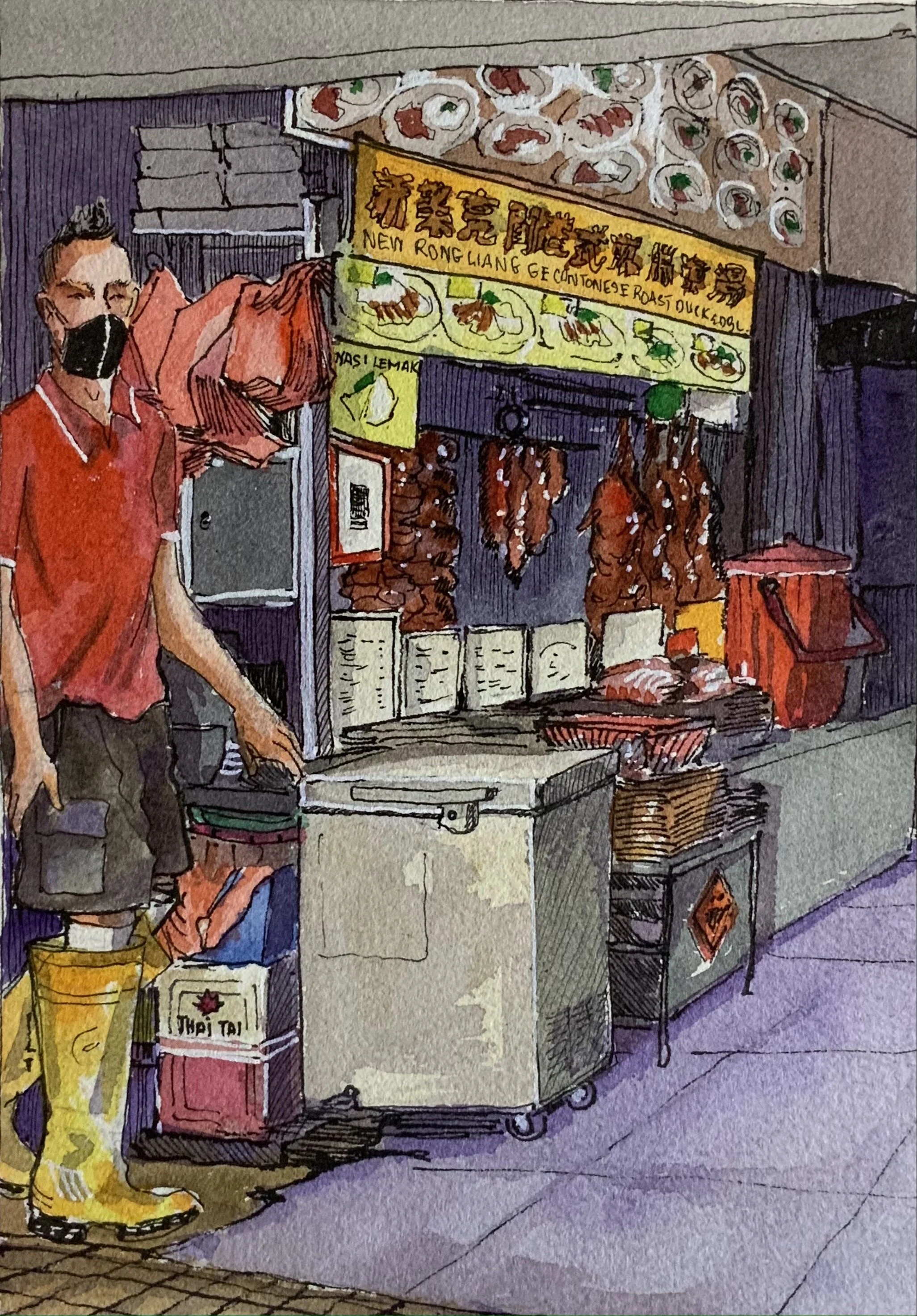 New Rong Liang Ge Cantonese Roast duck Stall 