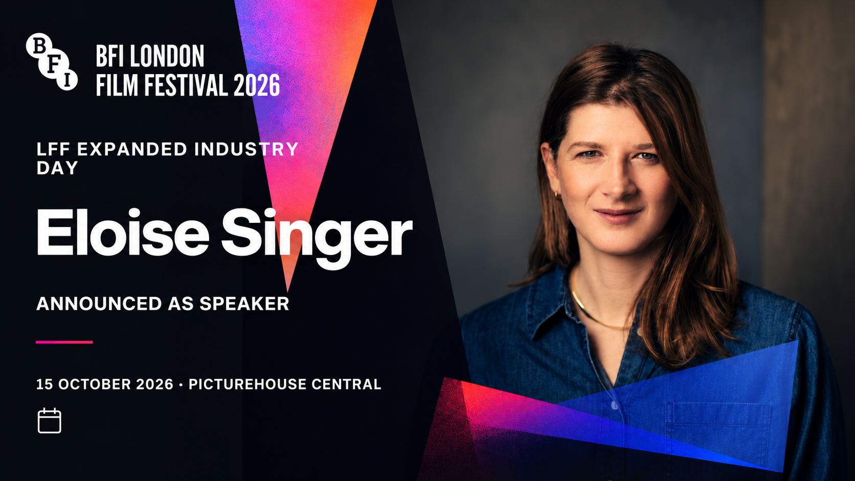 Eloise Singer Announced as Speaker at BFI London Film Festival 2026