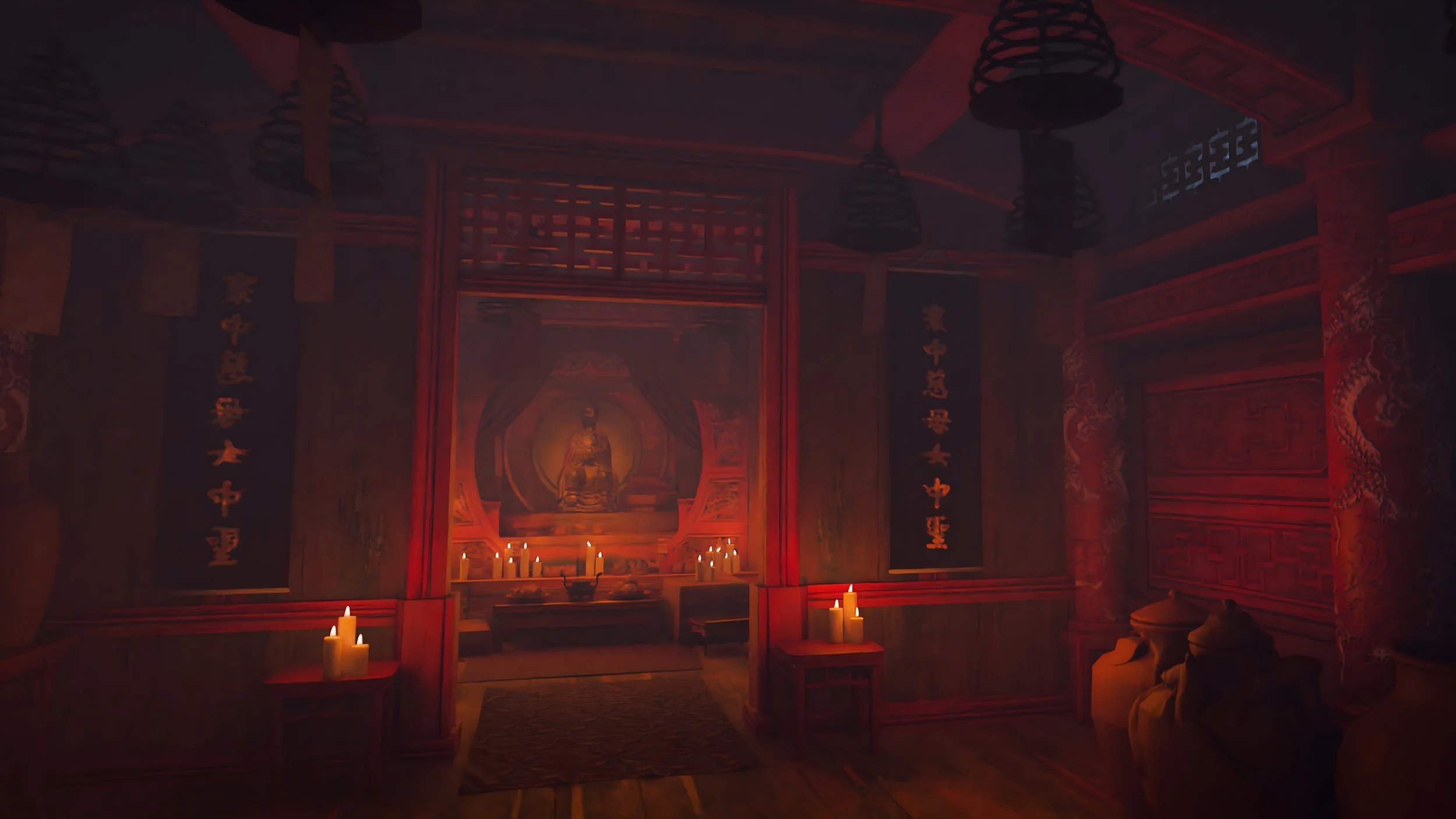 hrine on ship from The Pirate Queen VR game, starring Lucy Liu and created by Eloise Singer, Emmy-nominated experience