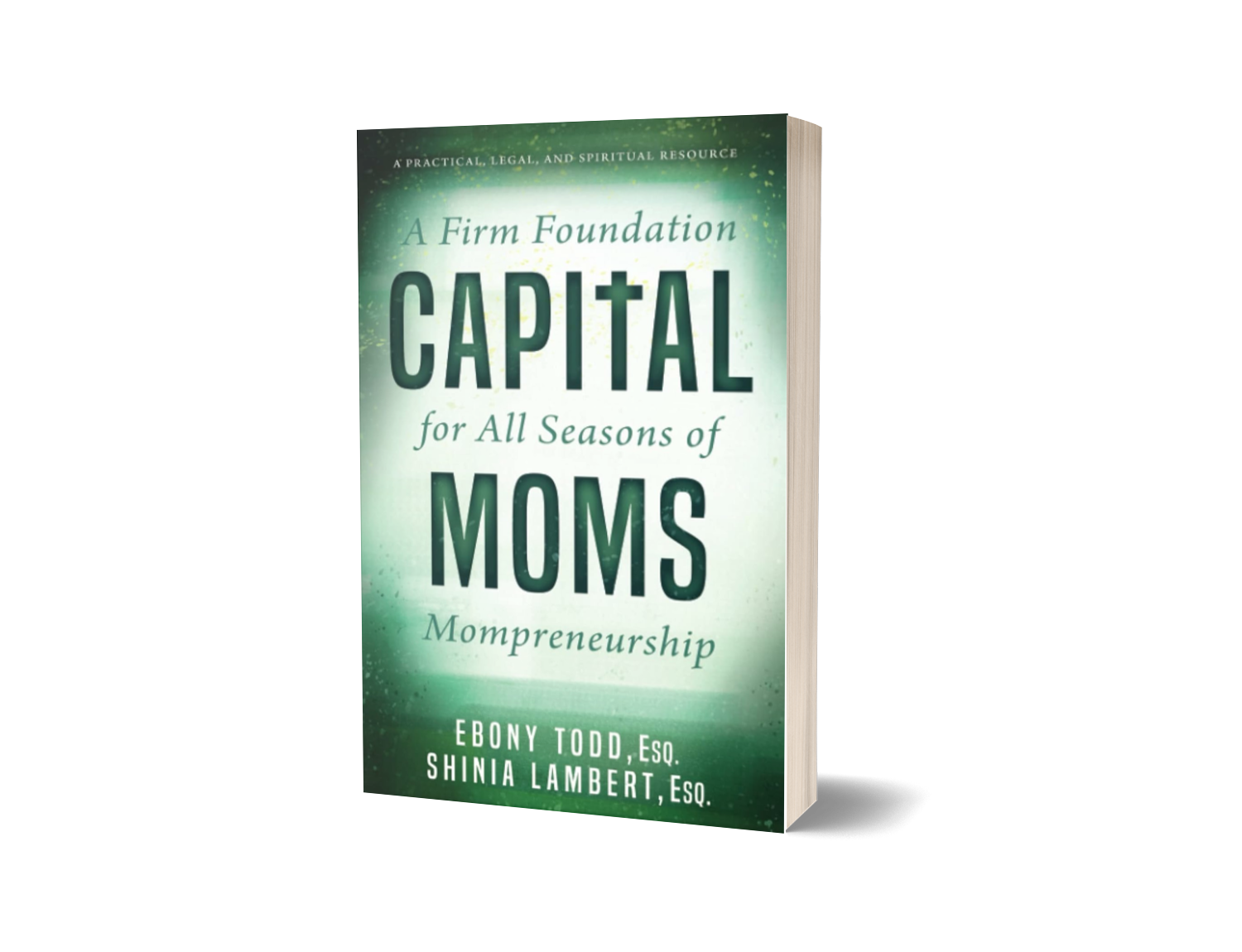 Book titled "A Firm Foundation: A Practical, Legal, and Spiritual Resource for All Seasons of Moms’ Mompreneurship" by Ebony Todd and Shina Lambert.