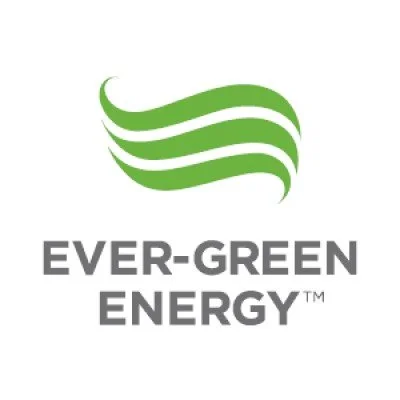 Ever-Green Energy logo with green stylized wave and gray text