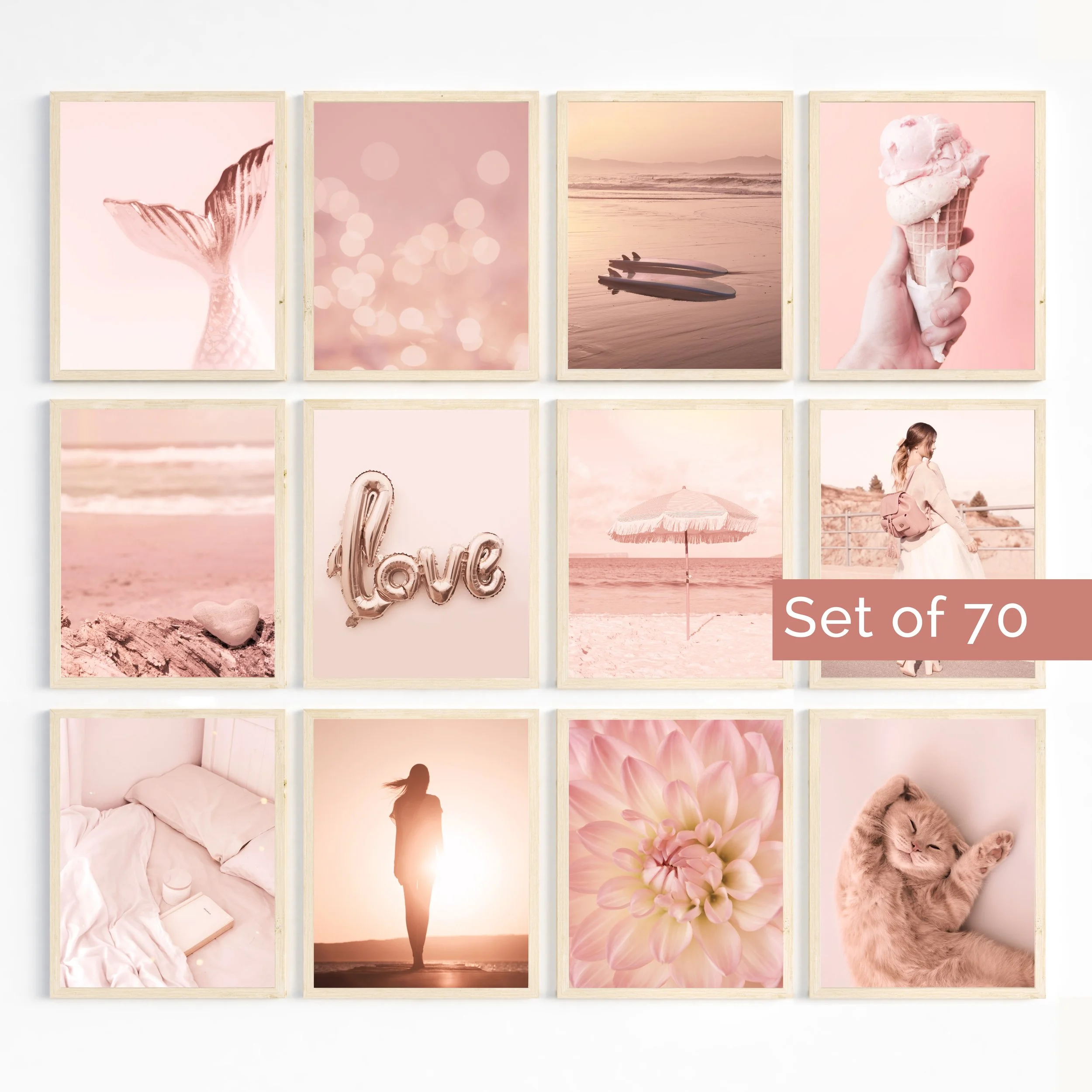 Rose Gold Aesthetic Art Print Bundle