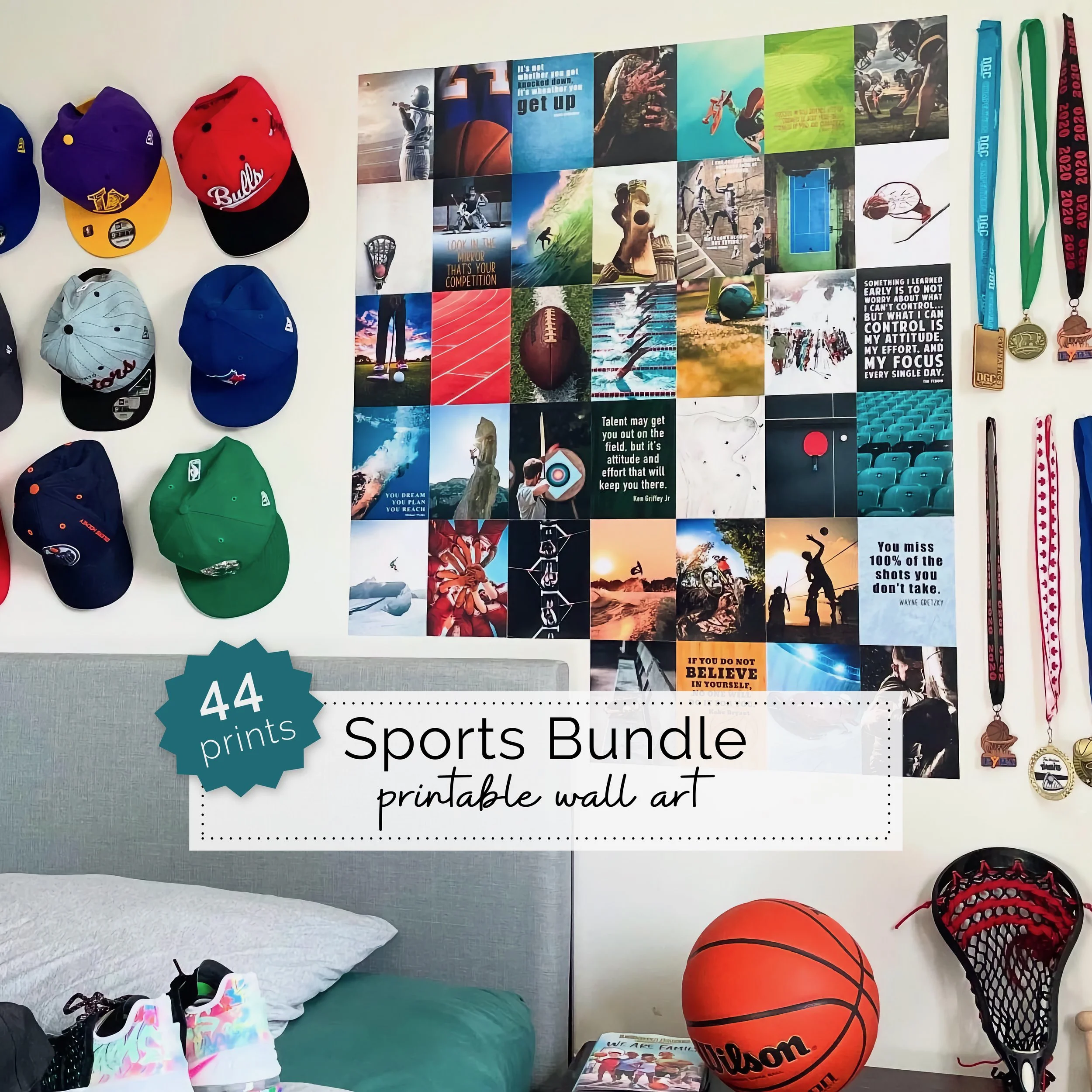 Sports Art Prints for Teen Boy Bedroom