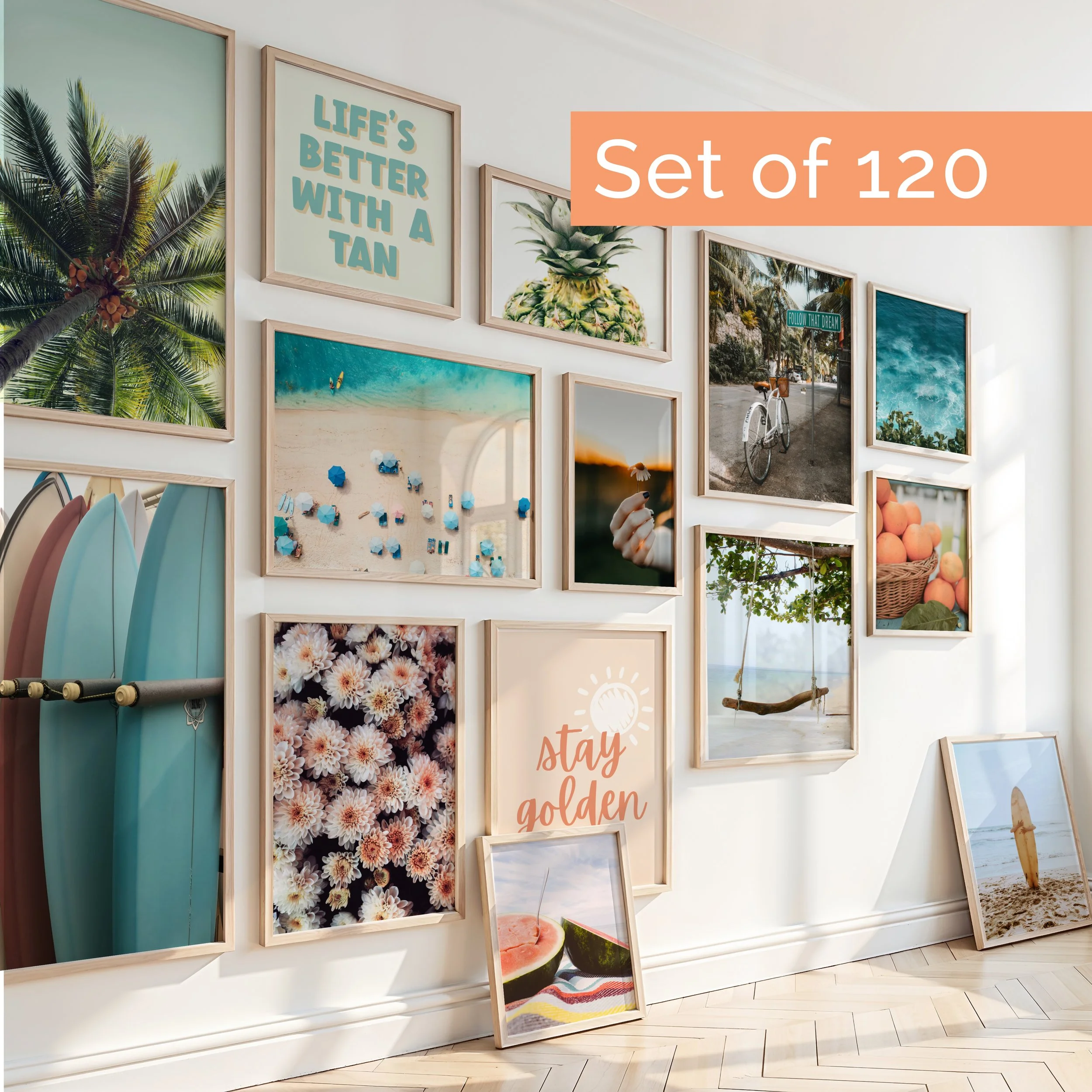Calm and Pretty Beach Art Print Bundle