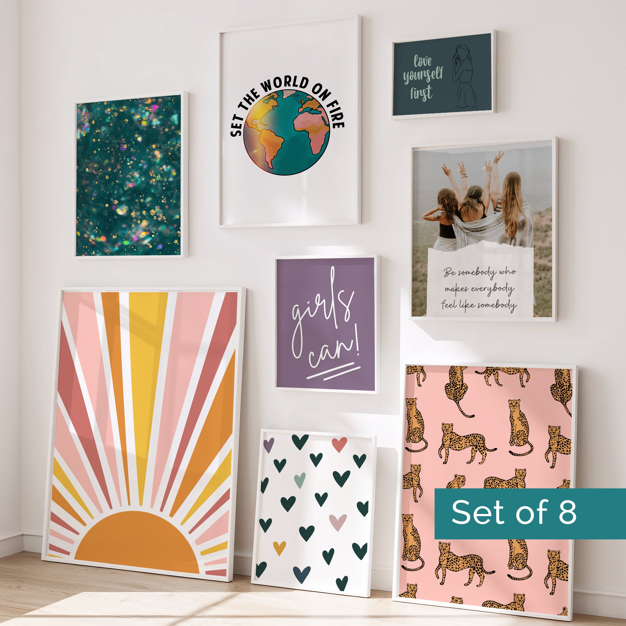 Empowering Gallery Wall Art for Teen Girls