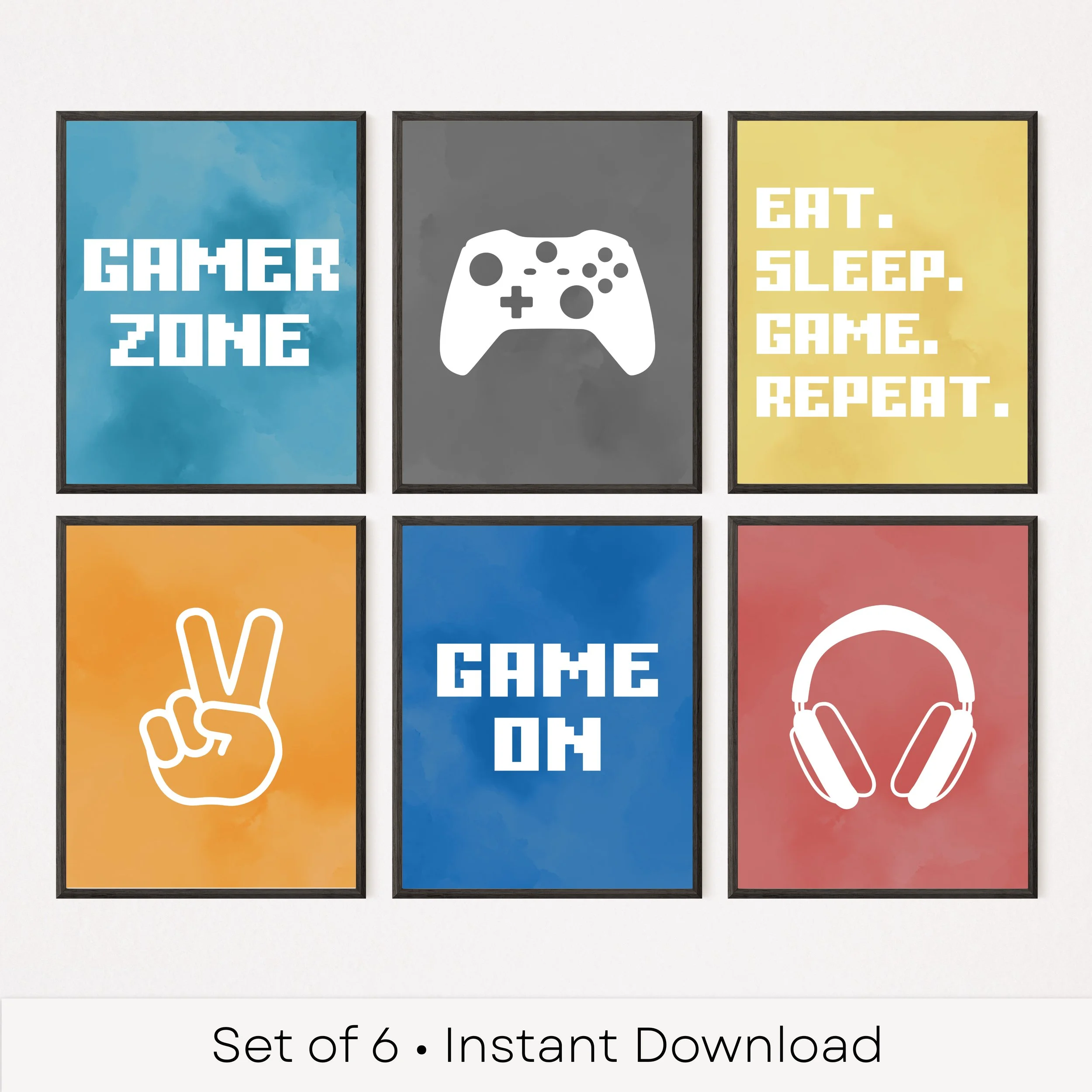 Game On Gallery Wall Set for Teens