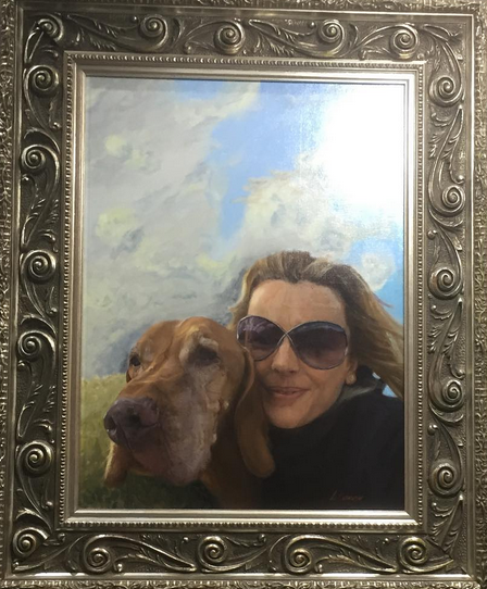Rachel & Louie Oil on on canvas 18"/24"
