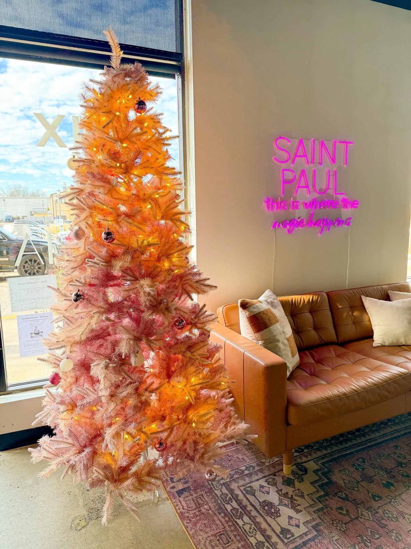She&rsquo;s back! 🩷✨ The return of this tree brings more than just holiday cheer to our studio. It also is a reminder that we are so thankful for all that we receive and because of this, we are always ready to give back to our community.

We have ma