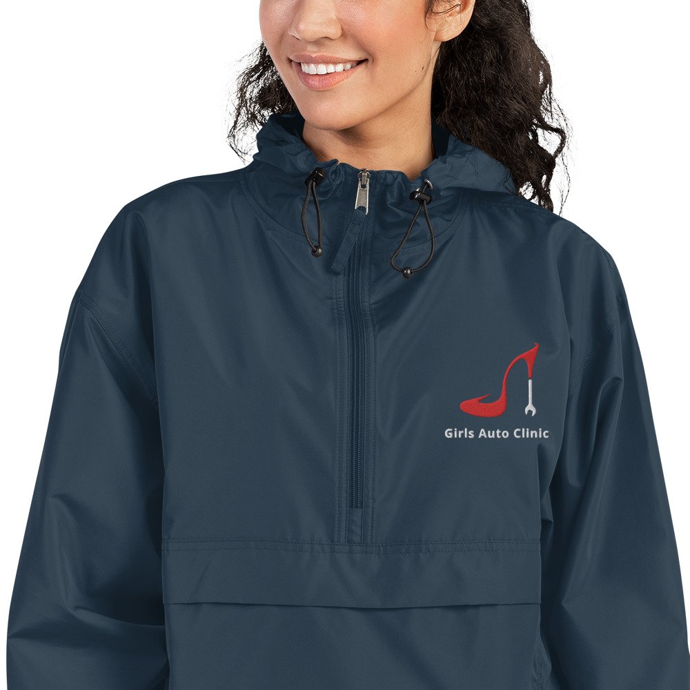 hvis nuttet optager Girls Auto Clinic Embroidered Champion Packable Jacket - Red/White Logo —  Girls Auto Clinic