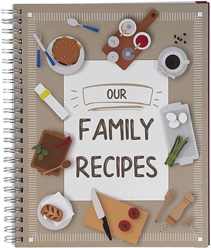 Mi libro de recetas : Cuaderno de Recetas de cocina para escribir