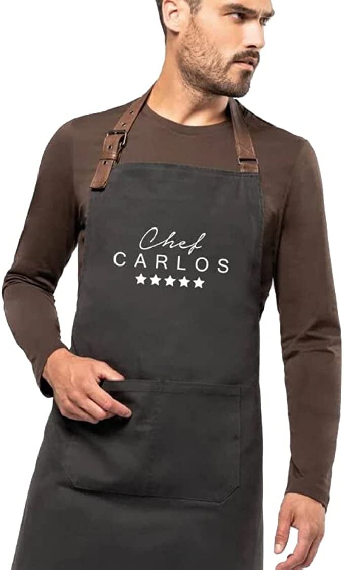 Delantal de cocina personalizado del chef para hombres y mujeres | Cocina  divertida de diseño personalizado