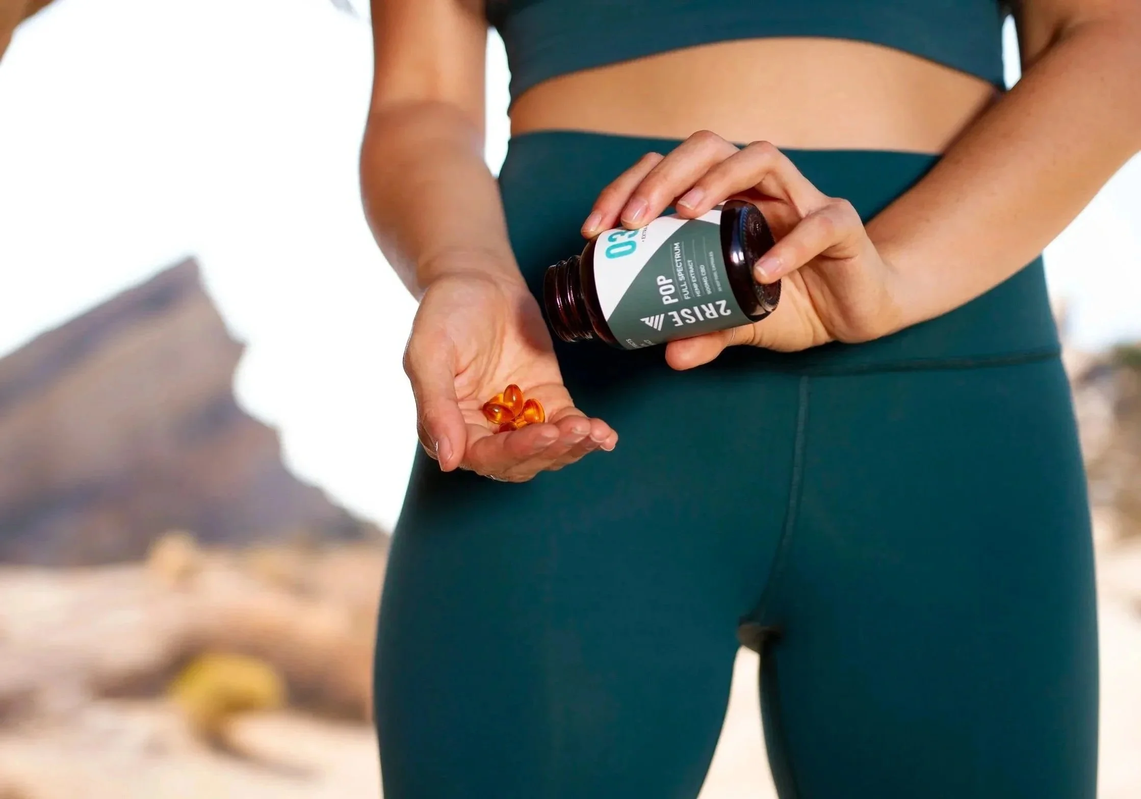 Lifestyle wellness product photography Los Angeles, supplement pills with clean natural styling