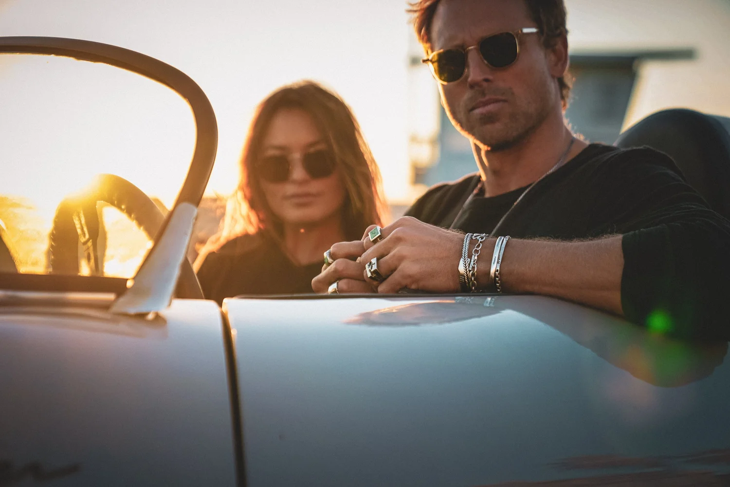 A commercial photography campaign for Buck Palmer's luxury jewelry, shot on location in Hollywood, Los Angeles