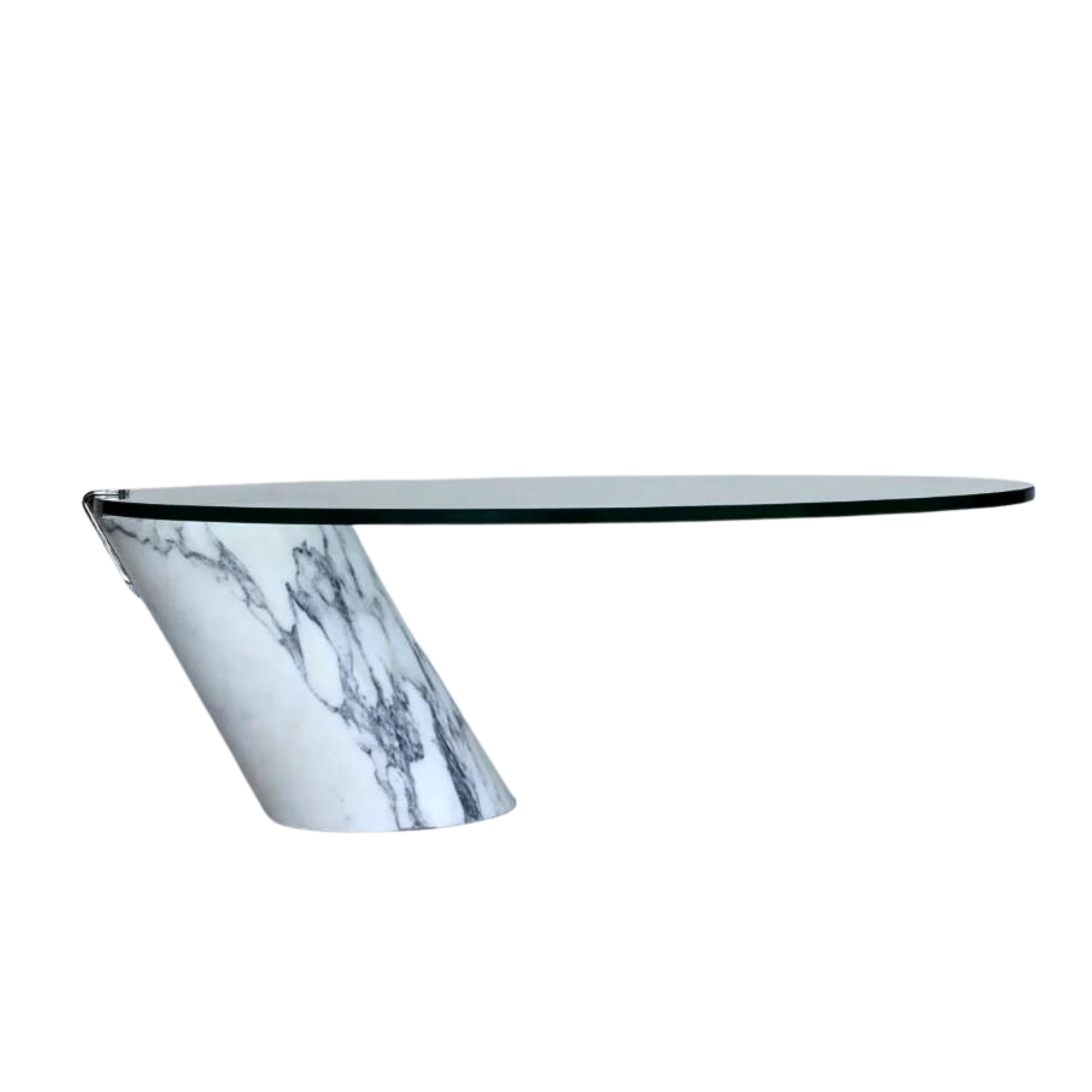 Cantilevered, Carrera Marble, Coffee Table, Model K1000, Team Form, Ronald Schmitt, 1970s, The Millie Vintage, Mid Century Modern, MCM