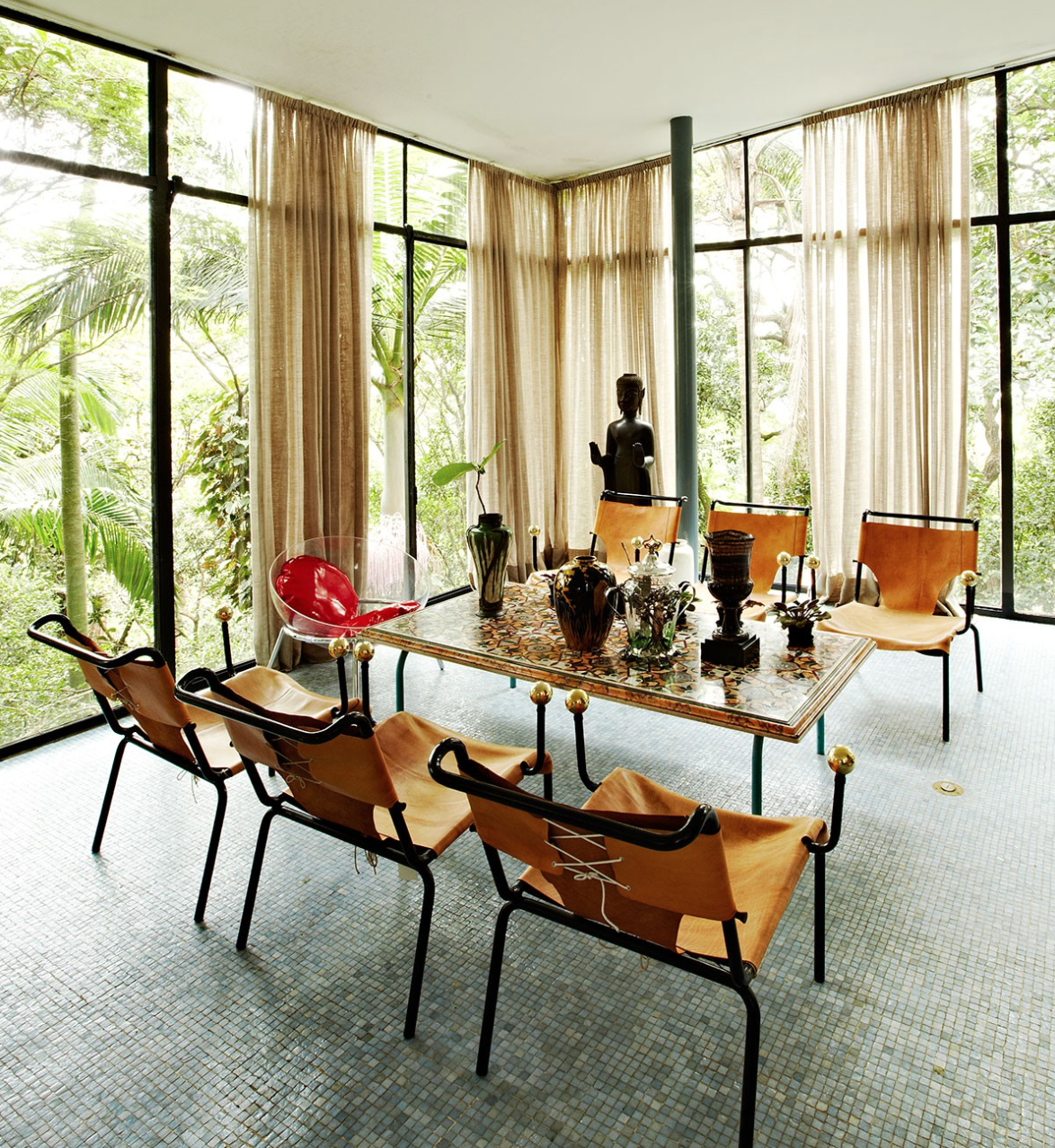 Lina Bo Bardi's Glass House in São Paulo, photographed by Adrian Gaut for PIN–UP