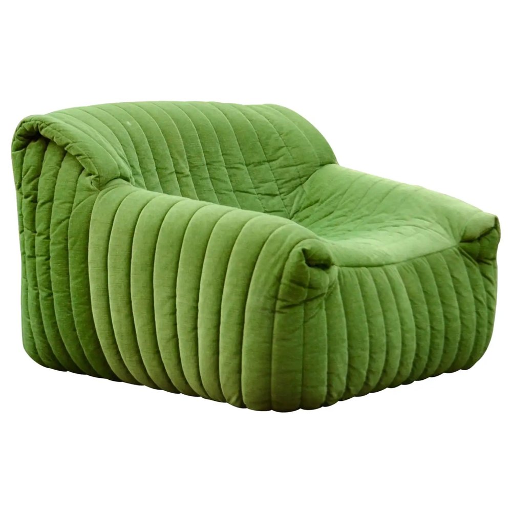 Cinna / Ligne Roset Lounge Chair Sandra by Annie Hieronimus Lime Green