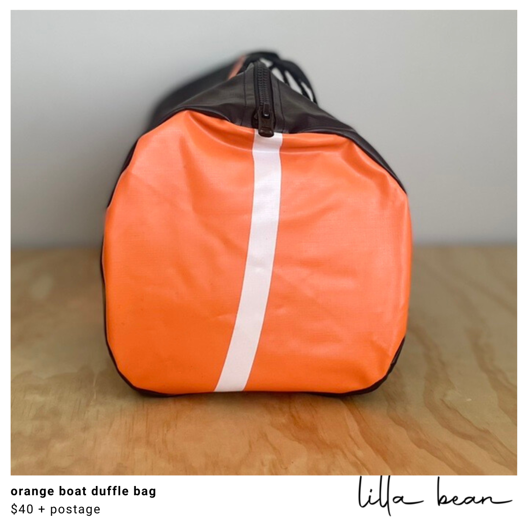 orange boat duffle bag — Lilla Bean