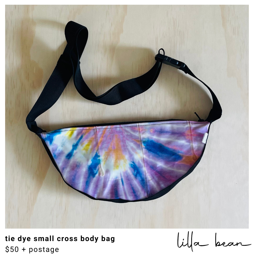 tie dye small cross body bag