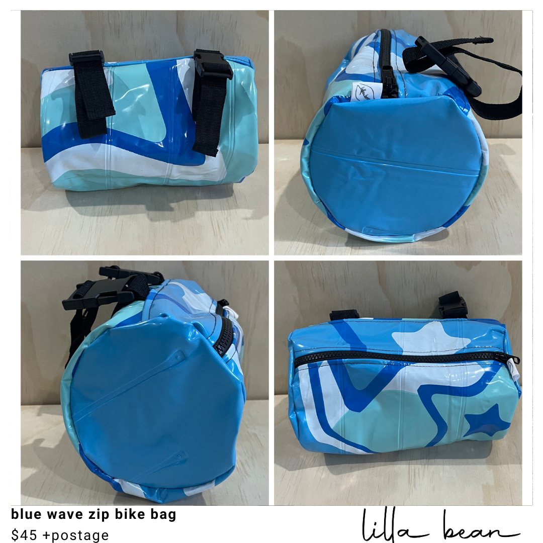 blue wave zip bike bag