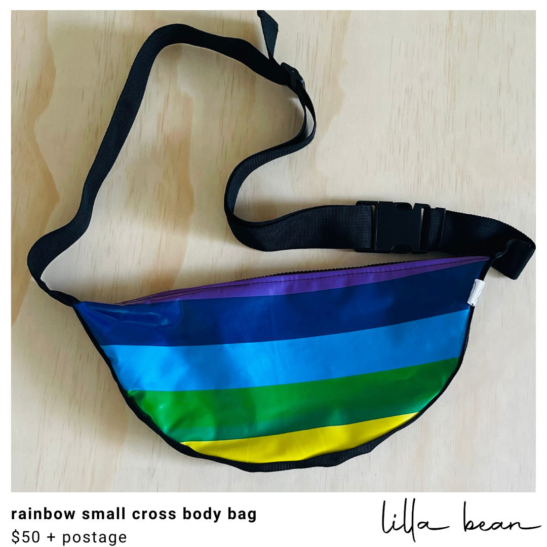 rainbow small cross body bag