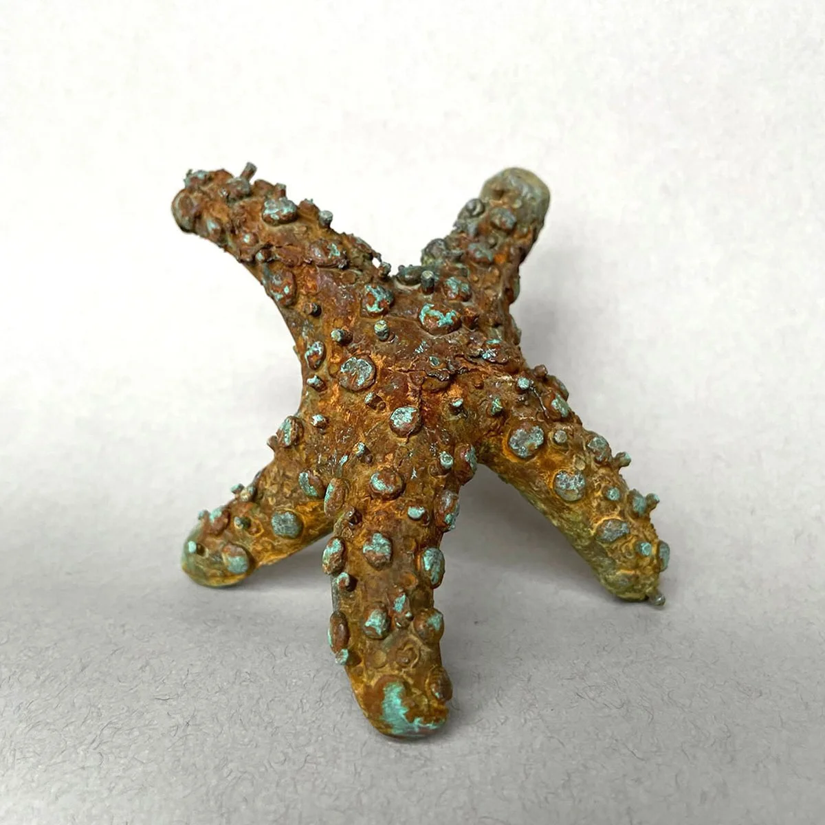 Reaching, 4.5" x 4.5" x 4.5", lost wax cast bronze