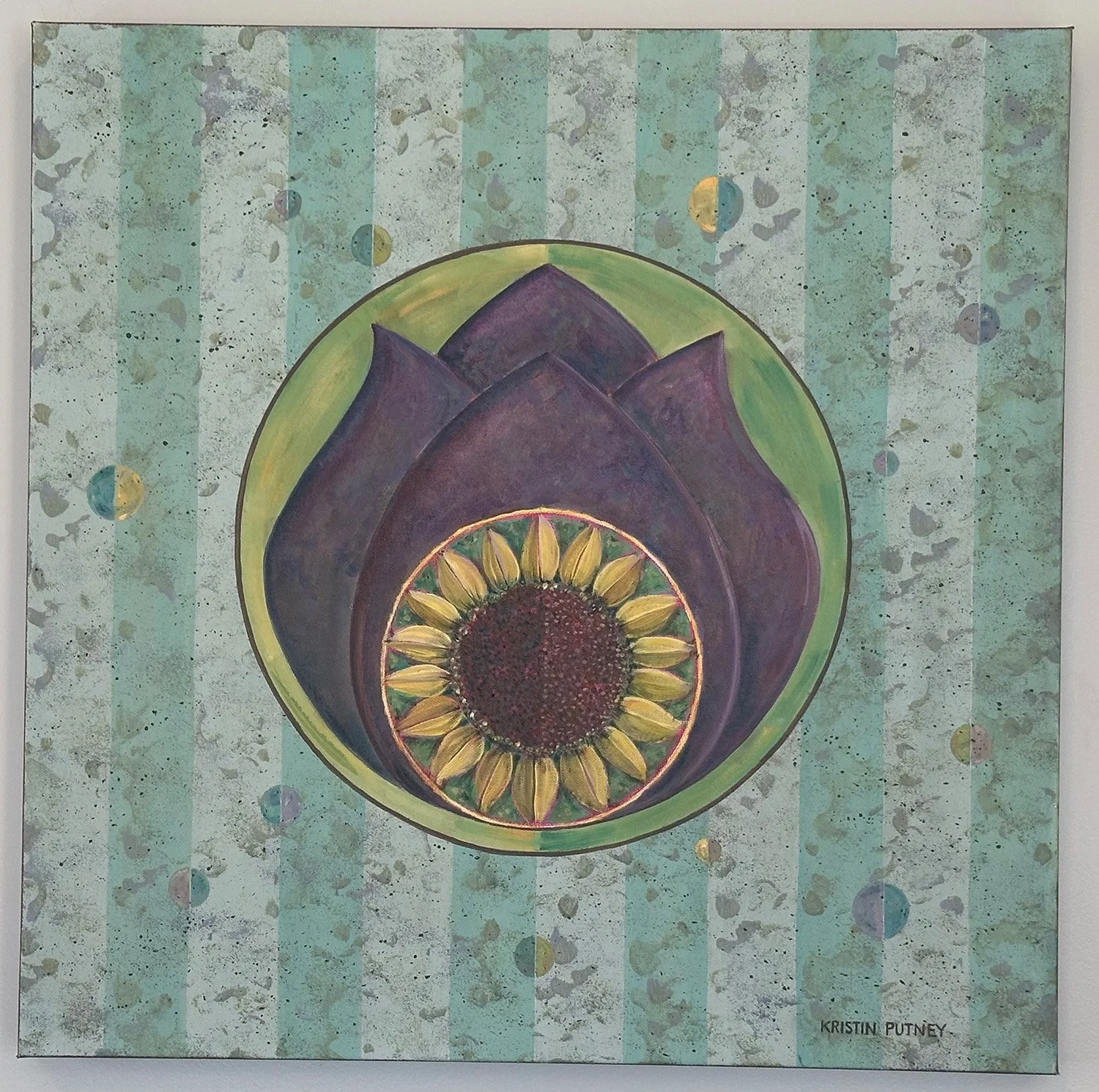 Eclipse of Inner Joy. 24" x 24", acrylic