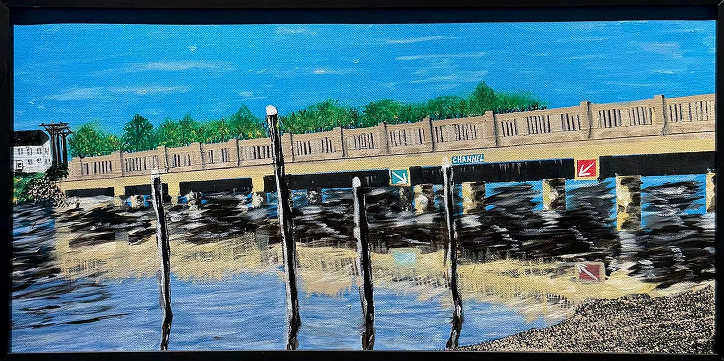 Hixbridge, 13" x 25" x 2", acrylic
