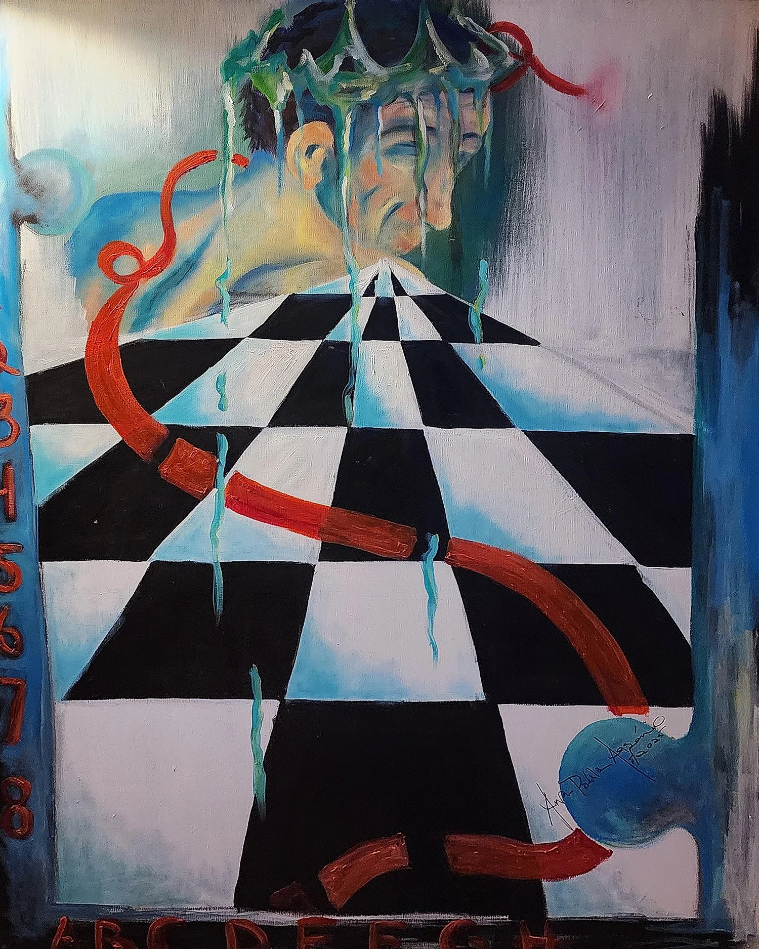 Intersection of Faith, 40" x 50", oil
