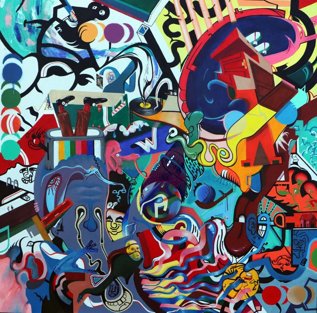 Hope I Don't Forget, 36" x 36", acrylic paint