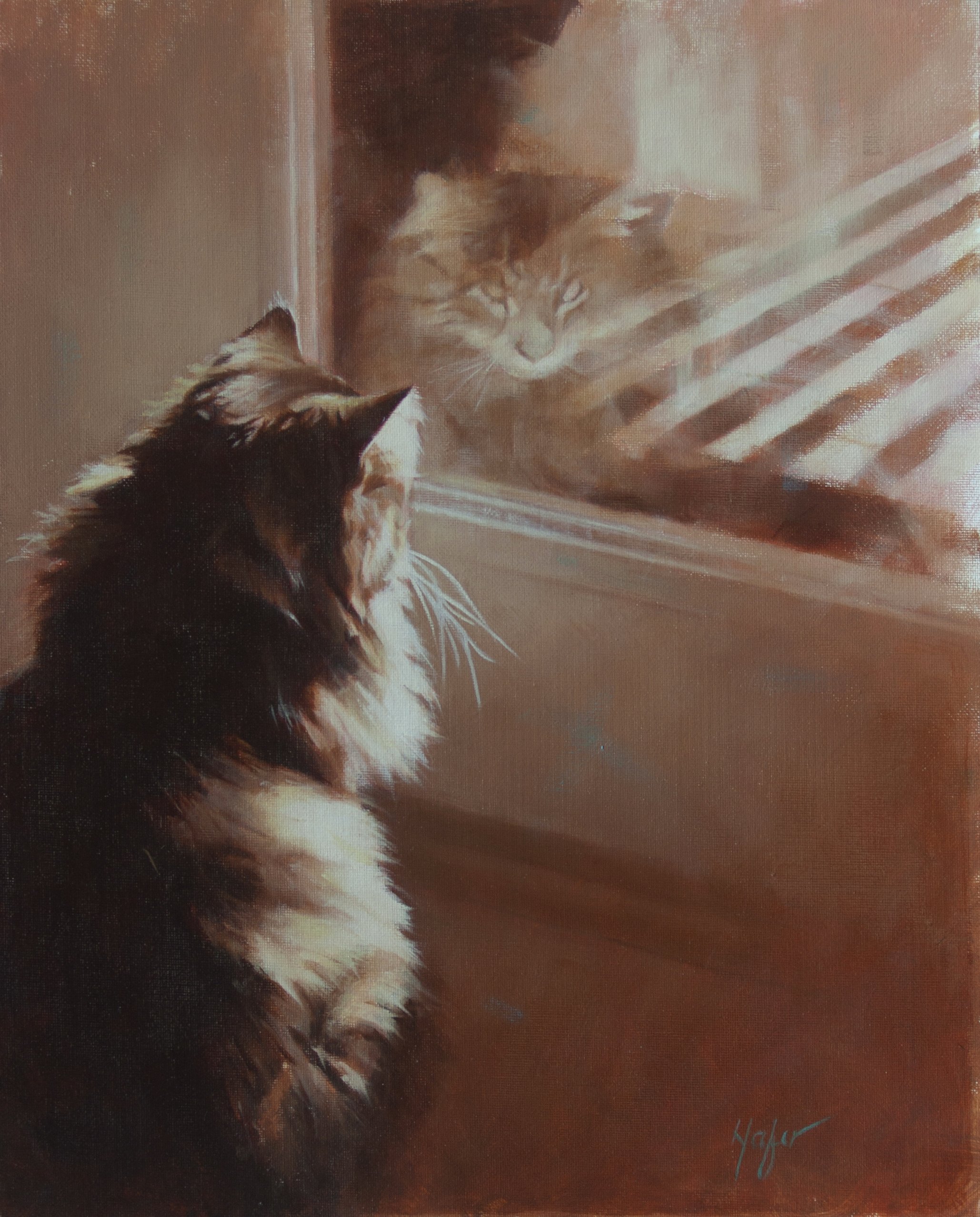 Catherine D. Hafer Reflections 16" x 20" Oil $2,500