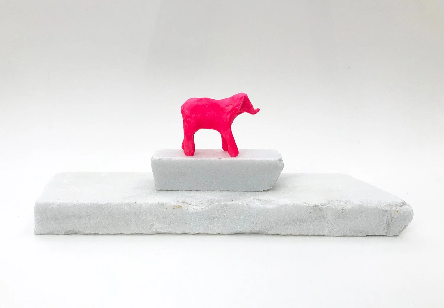Family, 12" x 4" x 4", ceramic, acrylic, marble