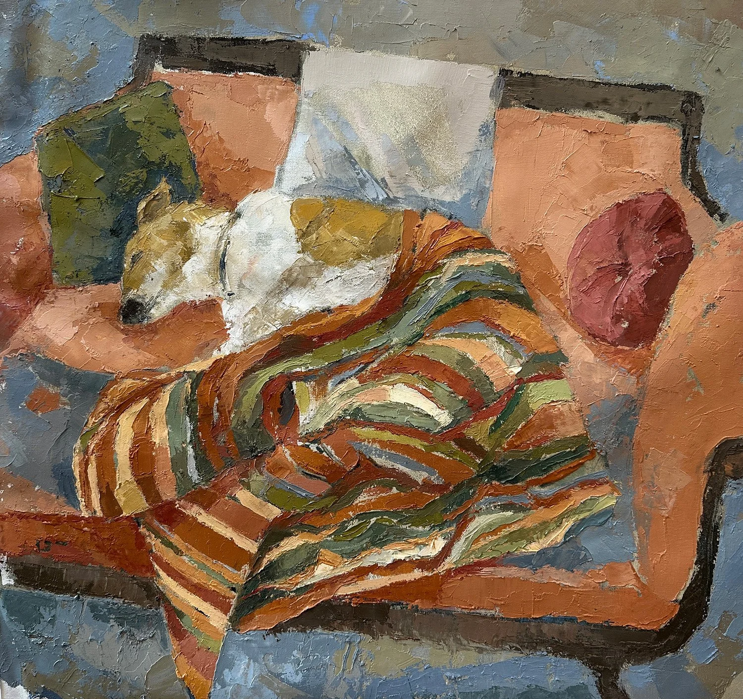  Sleeping Benny, 30" x 30", oil