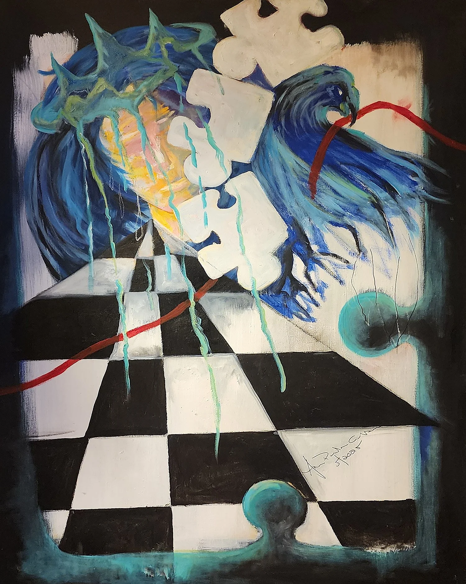 Shattered Crown, 40" x 50", oil