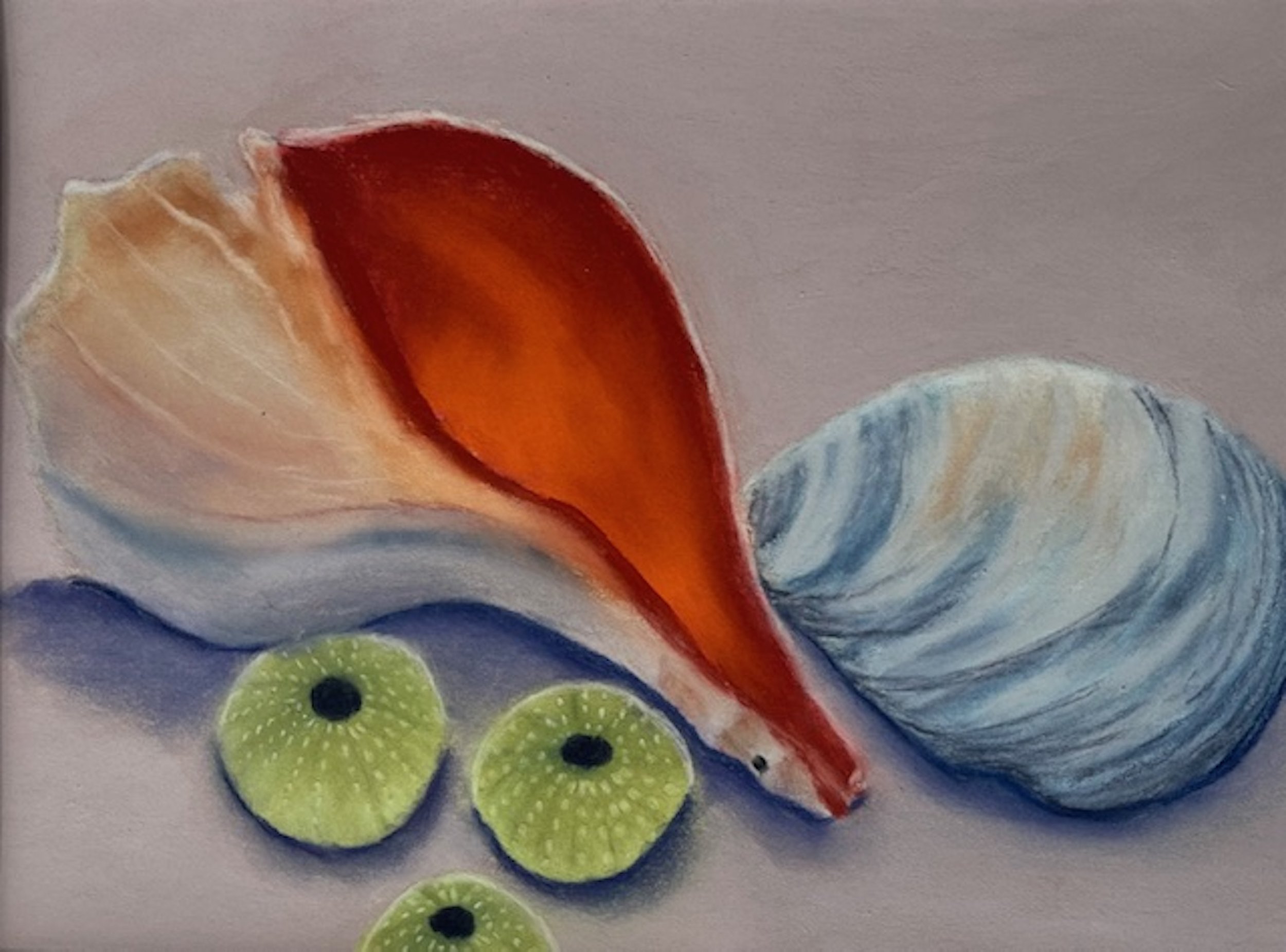 Nicole St-Pierre Beachcombing 16" x 13" Pastel $275