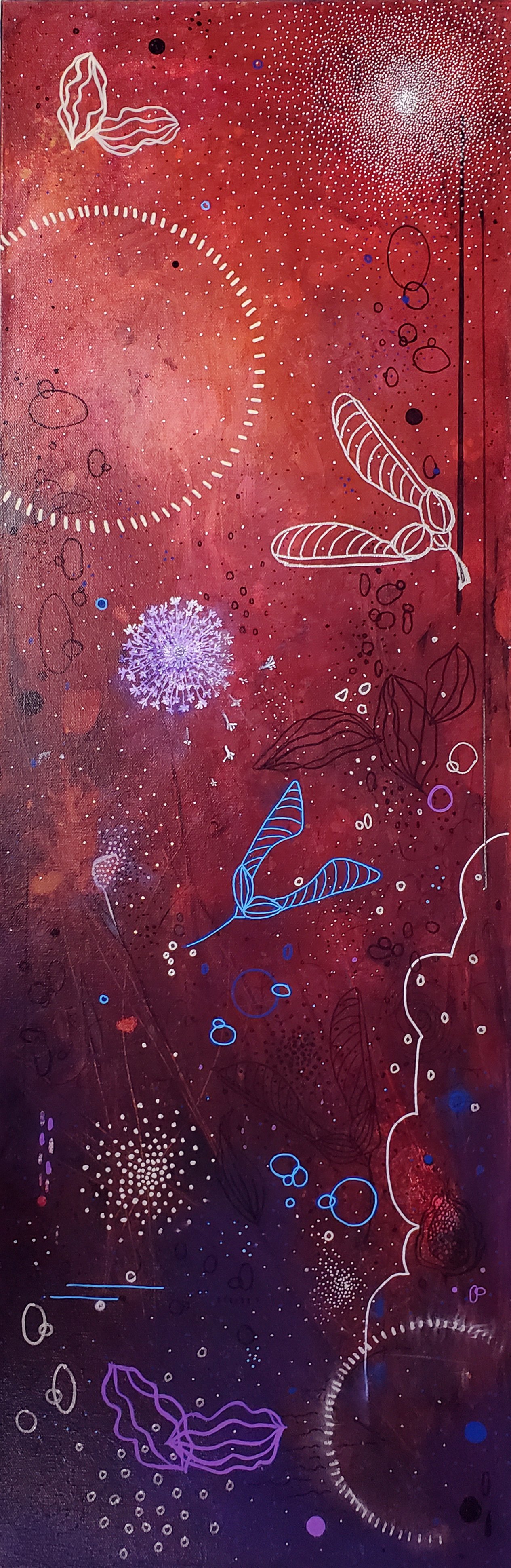 Heather Stivison Sacer Sanguis Acrylic 12" x 36" $1,500