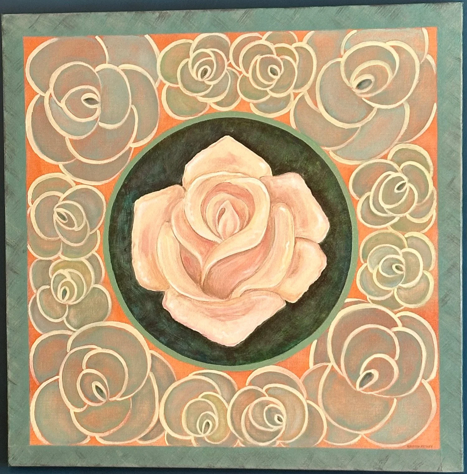 Garden of Unconditional Love, 24" x 24", acrylic