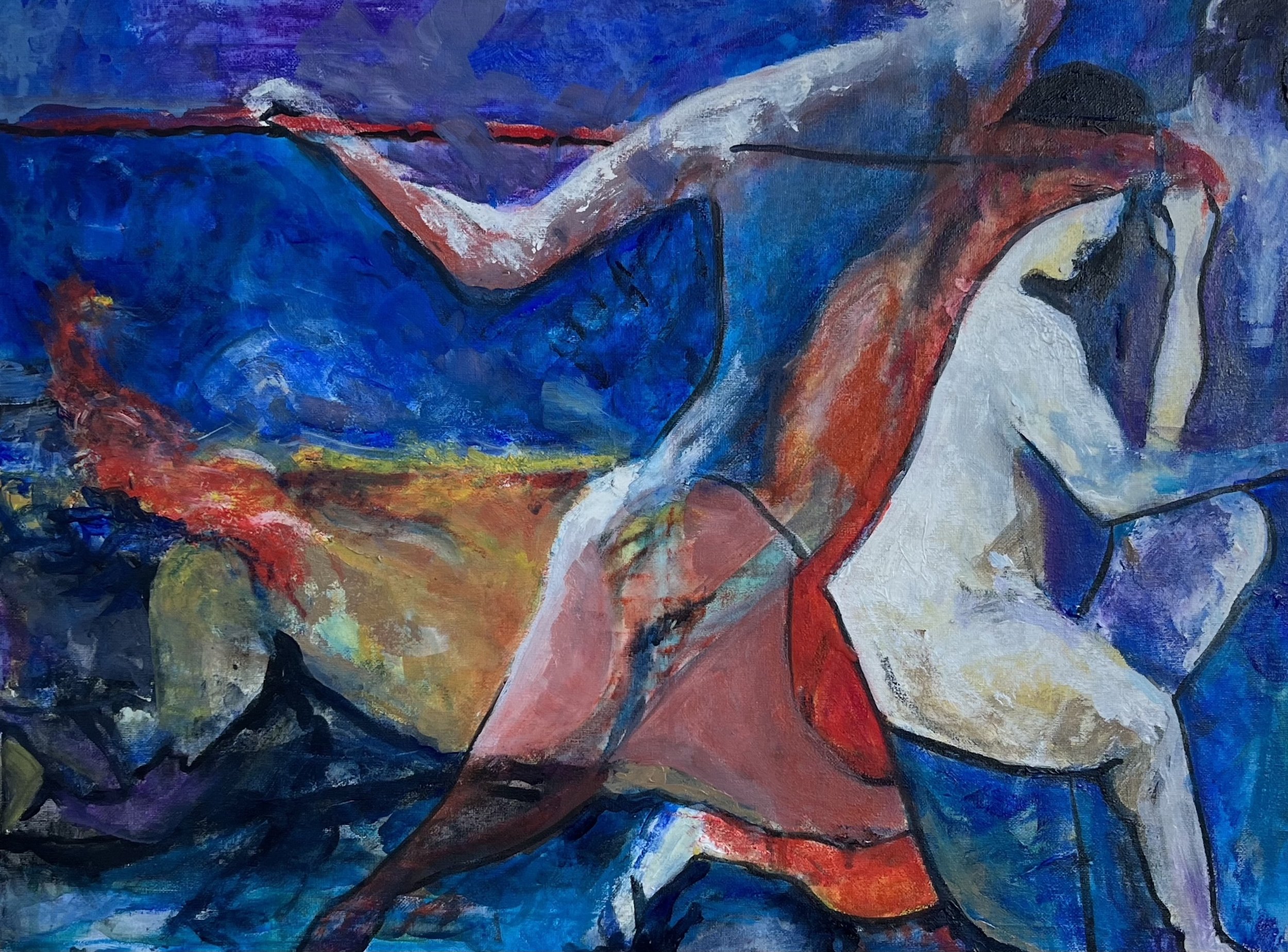 Cindy Sachs Centaur Acrylic 18"x 24" $900