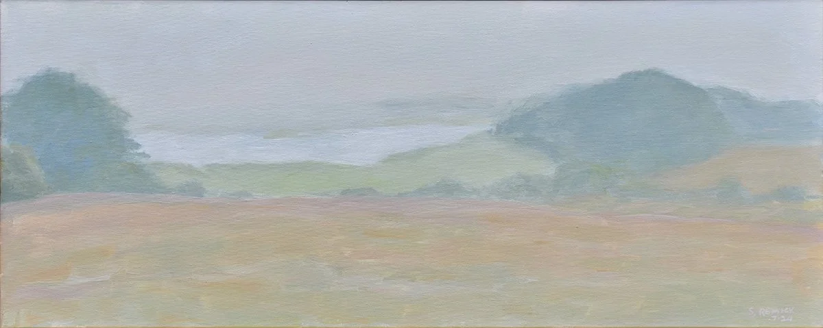 Fogged In, 16" x 40", acrylic on canvas.