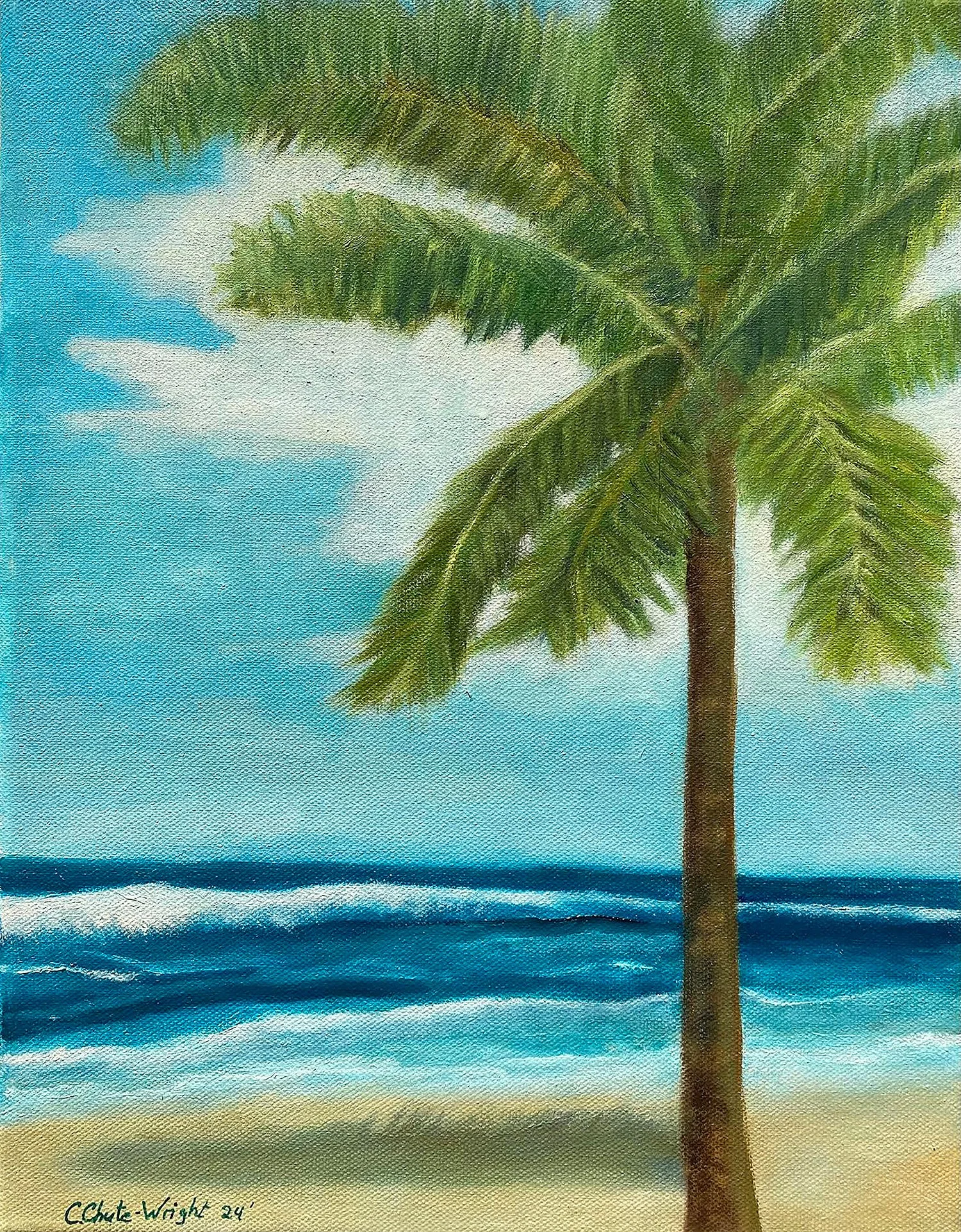 Just Breathe, 11" x 14", oil