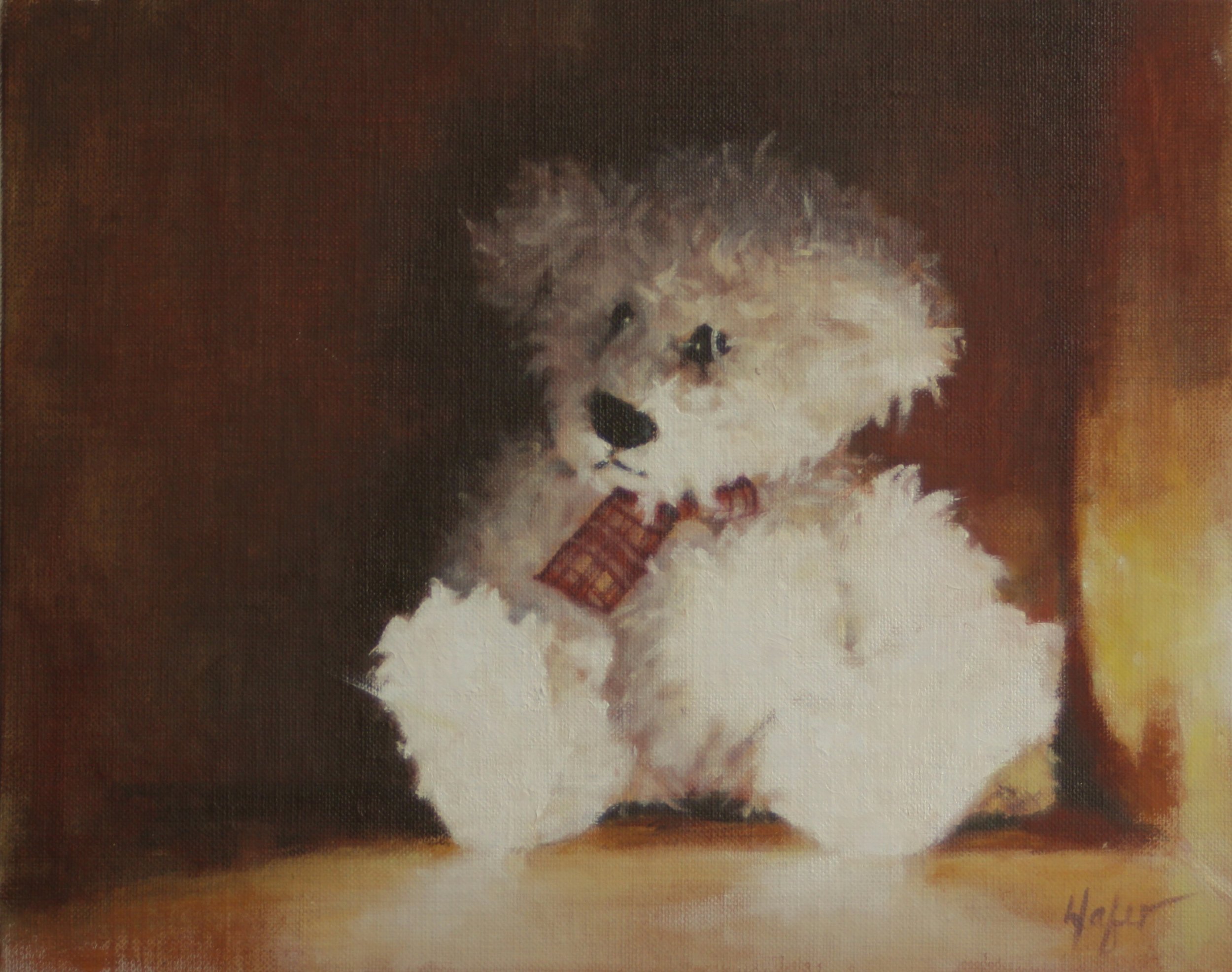 Catherine Hafer Left Behind Oil 8" x 10" $500