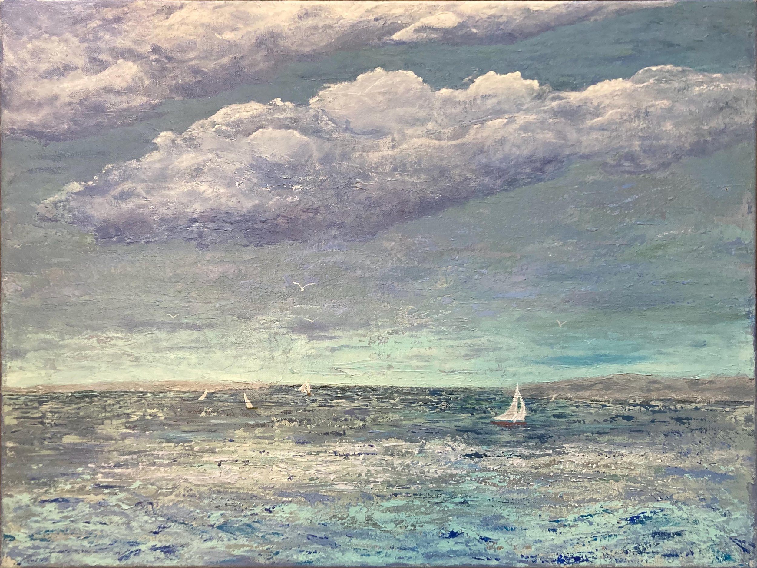Helen Bryant Wind's Up 18.375" x 24.5" Acrylic $400