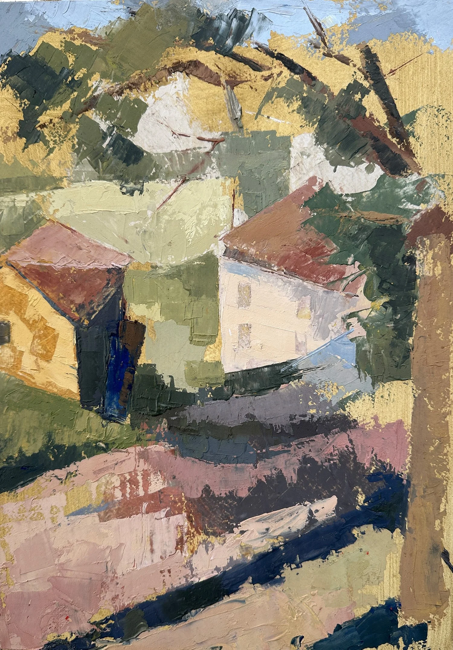 La Via Faina, 12" x 16", oil