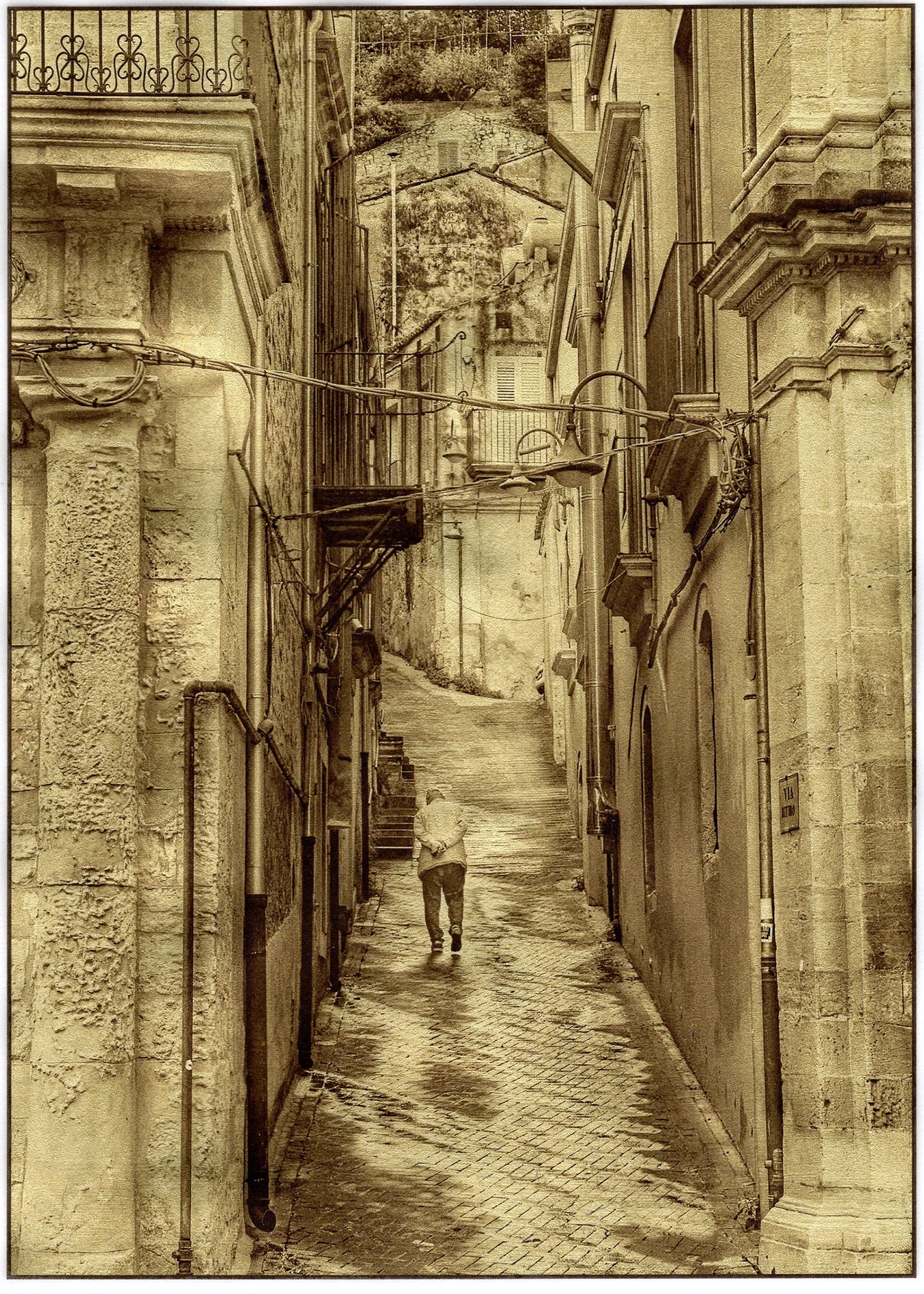 The Journey Home, 5.25" x 7", photograph on archival vellum and gilded with 23K gold