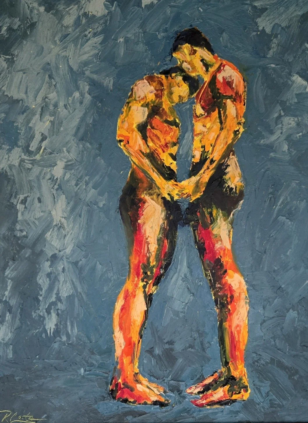 Brace, 14" x 18", oil on canvas panel