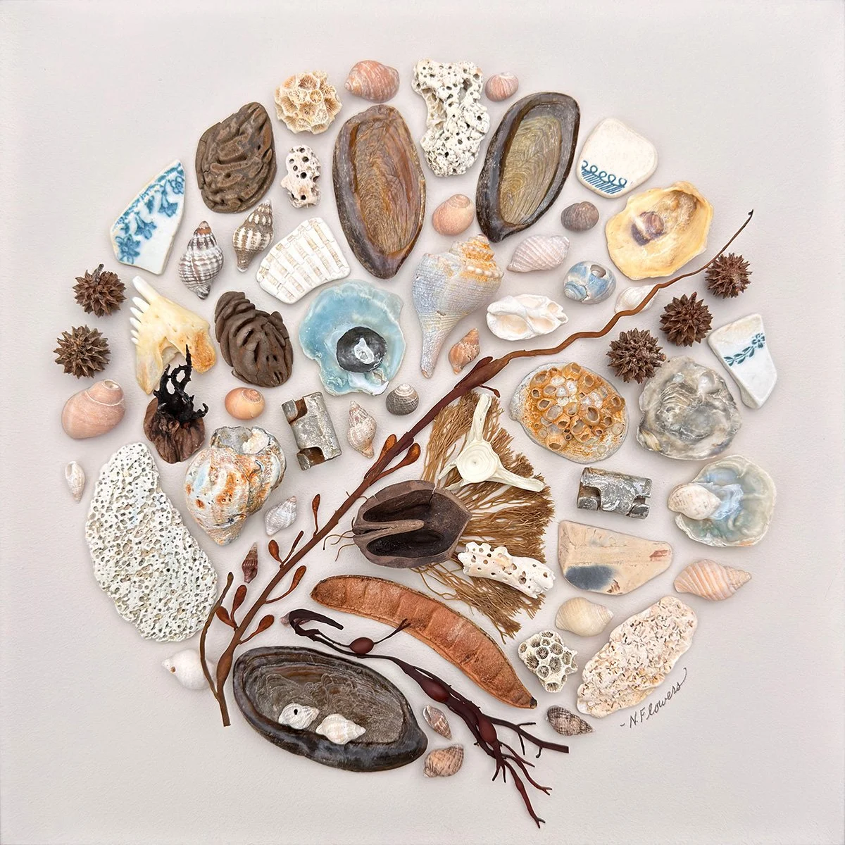 NADINE FLOWERS   Mixed Media