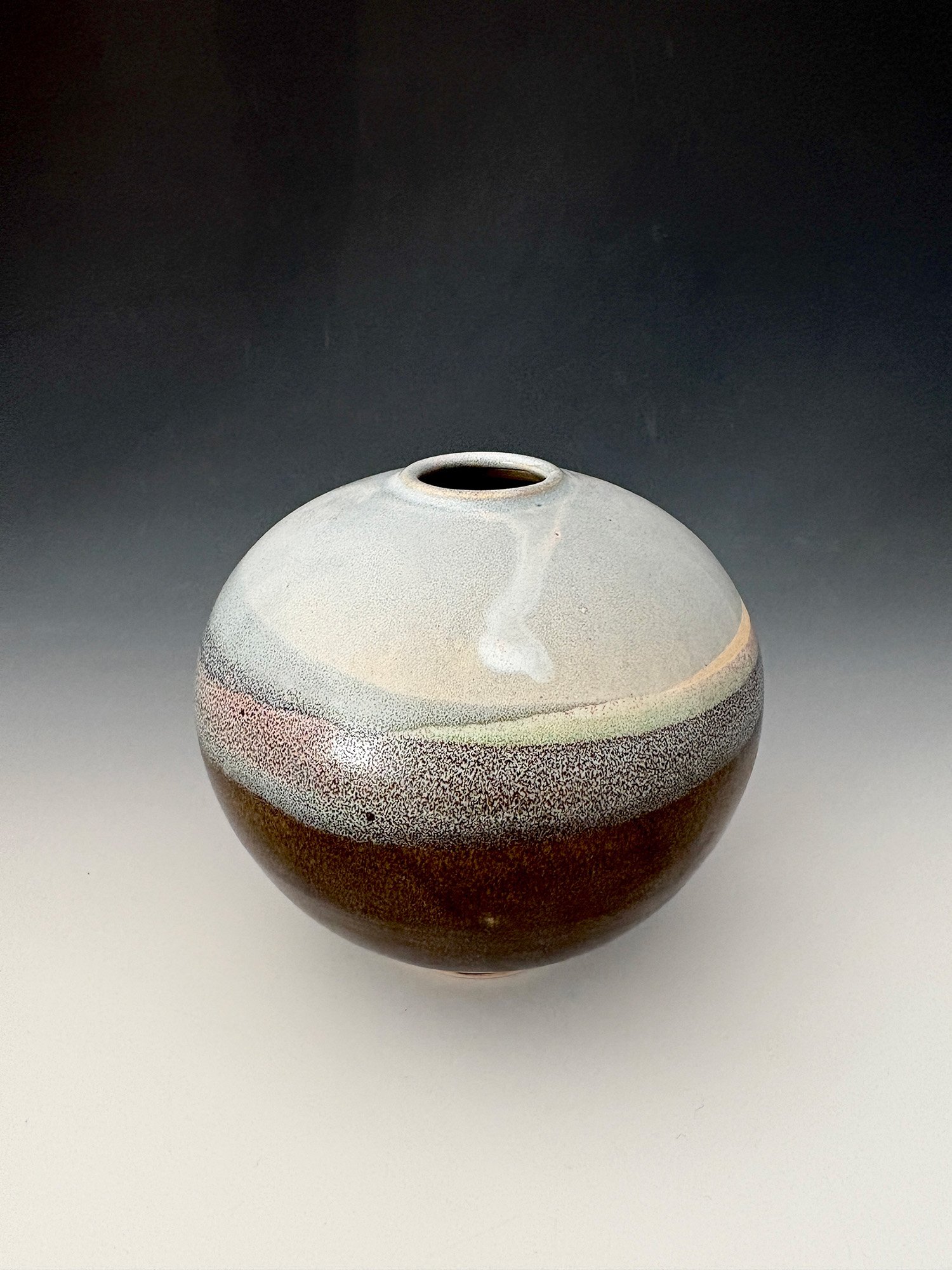 Spring's Whisper Bessel, 5" x 5" x 5", clay and glaze