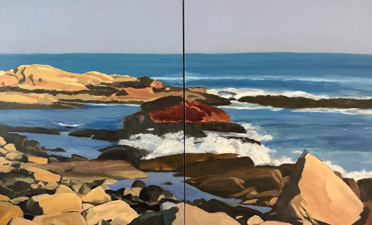 The Landing, 30" x 48", oil