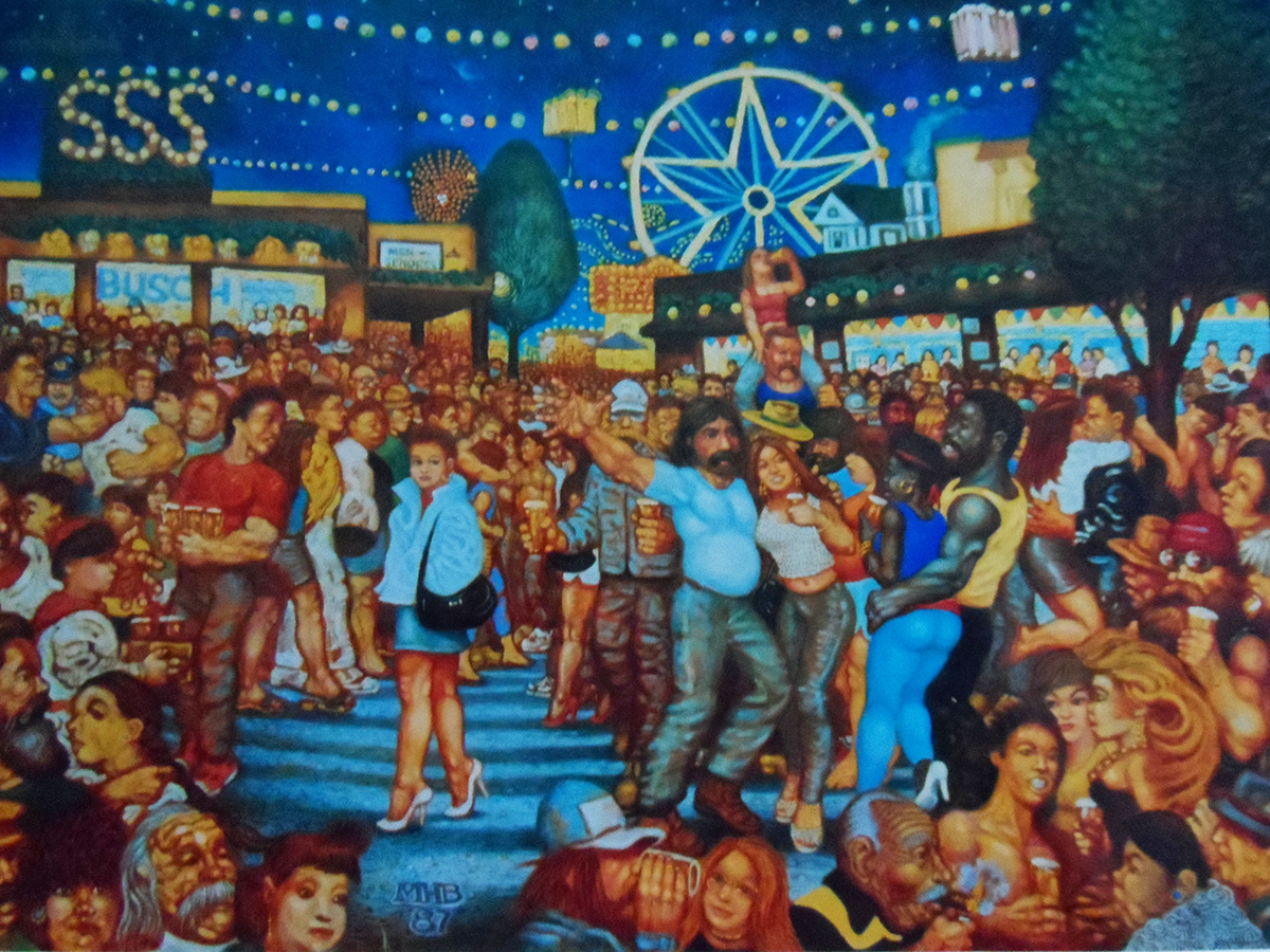 The Portuguese Fest, 6' x 4', oil on canvas