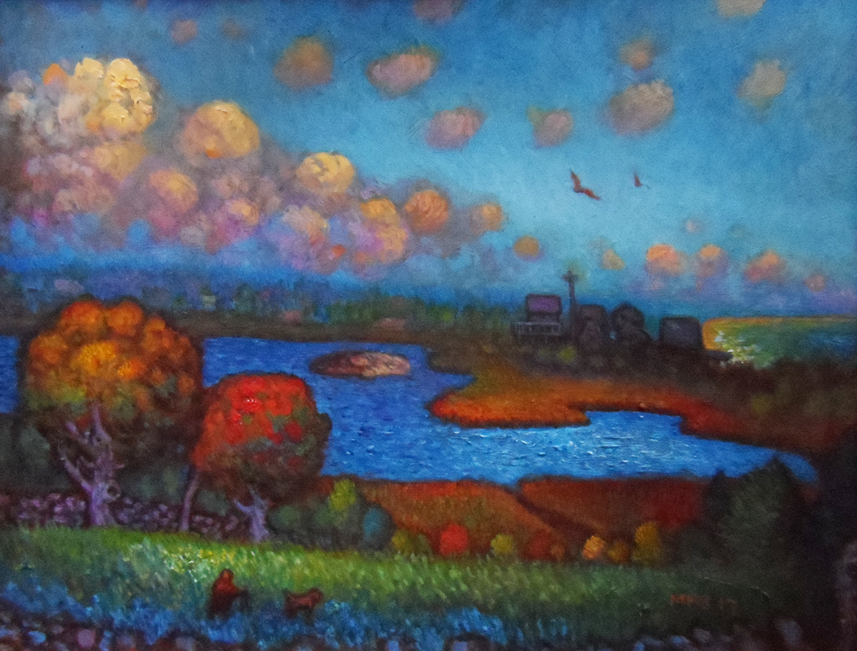 Allen’s Pond, 16" x 20", oil on wood